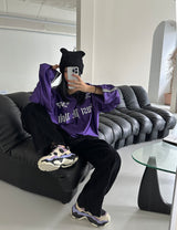トラックカラーバイカースウェットシャツ