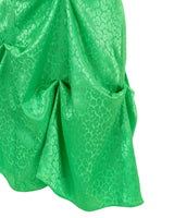 サテンレオパードドレス/DOZI - Satin Leopard Dress _ Lime