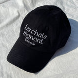 ルシャボールキャップ / LES CHATS BALL CAP BLACK