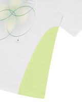 COLOR BLOCK V-NECK T-SHIRT