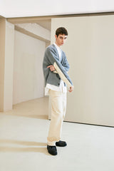 エルボーセクションヘビーカーディガン/ELBOW SECTION HEAVY CARDIGAN GREY