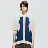 ポッカーディアハーフニットカーディガン / pocker-dia half knit cardigan ivory