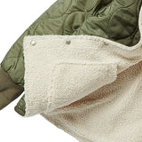 リバーシブルフリースジャンパー/REVERSIBLE FLEECE JUMPER-KHAKI