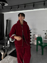 Perfect Velour Hood Zip Up (3color)