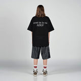ベイビーフェイスハートボーイショートスリーブTシャツ ブラック