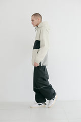 クロスボックスフーデッドジャケット/BSR2223FWJK028 CROSS BOX HOODED JACKET CREAM GRAY