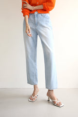 ハニーボーイ・ジーンズ／クロップストレートデニムパンツ / HONEYBOY JEANS / CROP STRAIGHT DENIM PANTS