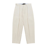 ワイドテーパードリンクルフリーチノパンツアイボリー/Wide Tapered Wrinkle Free Chino Pants Ivory (6683667824758)