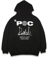 サイン_ロゴ フード スウェットシャツ/ Sign_Logo Hooded Sweatshirt BLACK (6613177860214)