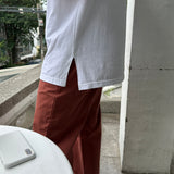 リーンアンドセミワイドリネンベンダブルパンツ / Lean and Semi-Wide Linen Bendable Pants (6 colors)