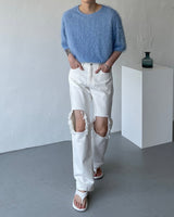 90's ソルモヘアショートスリーブTシャツ / 90's Sol Mohair Short-Sleeved T-Shirt (3 colors)
