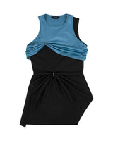 チェーンリンクレイヤードトップ / Chain Link Layered Top _ Teal
