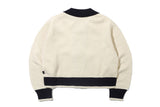 リボンカーディガン/RIBBON CARDIGAN_OATMEAL