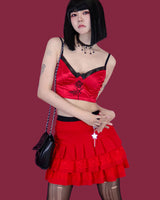 スターポイントレーススカート / star point lace skirt (underpants/2color)