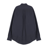 VZロゴビックオーバーフィットナイロンワークシャツネイビー/VZ Logo Big Over Fit Nylon Work Shirt Navy (6683367014518)