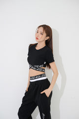 ペアXクロップTシャツ/TOP(9259) Pair X Crop Tee