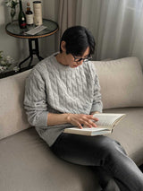 ASCLO Like Alpaca Cable Over Knit (10color)