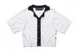 ウーマンパンチングカーディガン / WOMANS PUNCHING CARDIGAN_WHITE