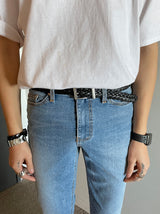 ASCLO 30 YS Monogram Mesh Belt (6566861209718)