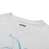 ビッグチェリーホットフィックスポイントクロップTシャツ / BIG CHERRY HOTFIX POINT CROP T-SHIRT [MELANGE GRAY]