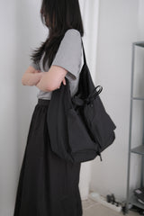 two pockets easy bag (black)