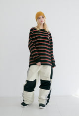 オールドストライプロングスリーブ / BSR2223FWPO029 OLD STRIPE LONG SLEEVE BLACK