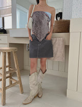 ローライズダフスカート / no.6178 Low Rise Gray Dough Skirt