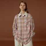 Corduroy Collar Check Shirts (4607201771638)