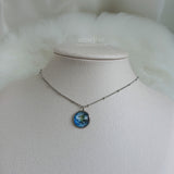 ソーラーシステムプラネットシリーズ - ジアースセミチョーカーネックレス / Solar System Planets Series - The Earth Semi Choker Necklace