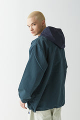 ニートフーデッドジャケット/BSR2223FWJK051 NEAT HOODED JACKET GREEN