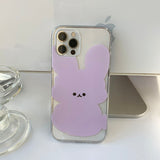 Purple - Sketch Mochi Rabbit Phone Case