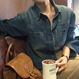 [BELLIDE MADE]  vintage cropped denim shirt