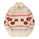 カウチンウールショールカラーカーディガン／COWICHAN WOOL SHAWL COLLAR CARDIGAN [IVORY]