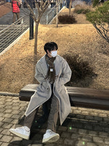 LMN ピンタックバックバンディングワイドスラックス / LMN pin tuck back-banding wide slacks (4 colors)