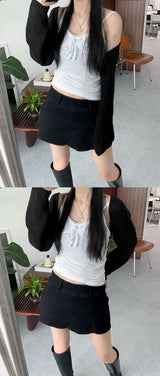 レースシャーリングビスチェ / Lace shirring bustier (4 colors)