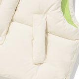CHERRY CROP STRING DOWN VEST [IVORY]