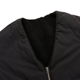 [UNISEX] Reversible Padded Cardigan Coat (Black) (6656652771446)