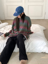 [UNISEX/ WOOL20] Tums gradient dangara mohair knit