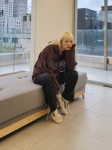 VENTIQUE Toenail embroidery fleece hood 4color (6636692897910)
