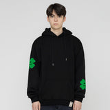 [UNISEX] Multi Clover Smile Drawing Hoodie
