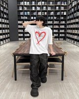 ハートグラフィックTシャツ / Heart graphic T-shirt