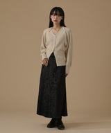 VELVET FLARE SKIRT