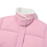 CHERRY FUR SHORT DOWN JUMPER [PINK]