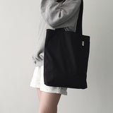 ツイルシンプルラインバッグ - black