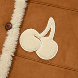 CHERRY SUEDE MUSTANG JACKET [CAMEL]