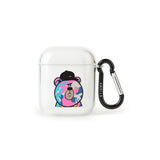 AirPods / AirPods Pro CASE CAMOUFLAGE BEAR PINK CLEAR (4627784106102)