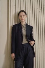 ウールツイルセットアップパンツ/WOOL TWILL SETUP PANTS_NAVY