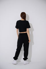 スクエア バックル ショート スリーブ Tシャツ / TOP(9367) Square Buckle Short Sleeve T