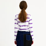 サイロスロングスリーブクロップTシャツ/CIROS LONG SLEEVE CROP TEE (VIOLET)