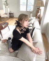 プリンセスホルターリボンチョーカーショートスリーブ / Princess Halter Ribbon Choker Short Sleeve